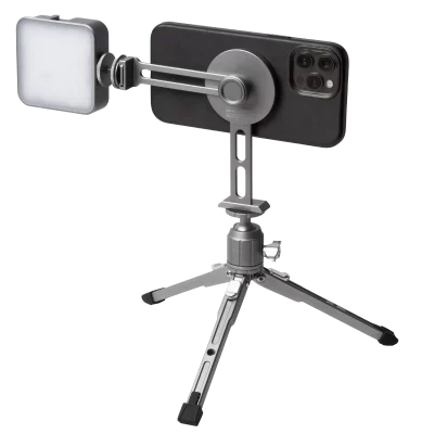 Explorer MX-KIT Magnetic Tripod Phone Mount for MagSafe® with Table Top Tripod and LED Mobile | Explorer Photo & Video USA |